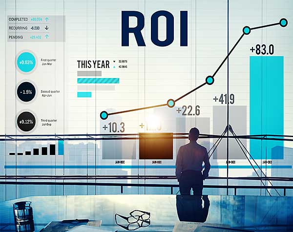 man looking on profit