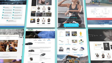 Landing page samples